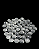 ENFEITE DE VIDRO FOSCO BRANCO 200G SKRw - Imagem 5