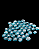 ENFEITE DE VIDRO FOSCO AZUL CLARO 200G SKRw - Imagem 2