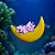 ENFEITE LUA. FLUTUANTE COM GATINHO DORMINDO SKRw - Imagem 2