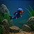 ENFEITE MERGULHADOR FLUTUANTE AZUL SKRw - Imagem 2