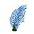 PLANTA ARTIFICIAL CORAL AZUL 30X25CM SKRw - Imagem 5