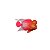 PEIXE FLUTUANTE FLOWERHORN ROSA/DOURADO SKRw - Imagem 1