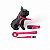 Kit Peitoral Y Antipuxão para cachorros com Coleira e Guia Neon Rosa - Imagem 1