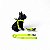 Kit Peitoral Americano para cachorros com Coleira e Guia Neon Amarelo - Imagem 1