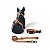 Kit Peitoral H antipuxão para cachorros com Coleira e Guia Terracota - Imagem 1