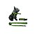 Kit Peitoral Y Antipuxão para cachorros com Coleira e Guia Verde Militar - Imagem 1