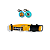Coleira para Gatos com Tag QR Code Breakaway Anti-Enforcamento Amarelo - Imagem 1