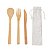 3 em 1: Talheres Bambu - Ecobag: Lisa - Imagem 2