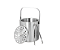 Balde de Gelo Mini Polar Prata com pegador, 3L - Imagem 2