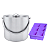 Kit Balde de Gelo Polar Mini Inox 3L com Forma de Silicone - Imagem 1
