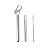 Kit Garrafa Térmica de Inox Trilha 650ml + Canudo Chaveiro Retrátil - Imagem 2