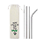 Kit 25 5 em 1: 1 canudo reto 6mm + 1 canudo curvo 6mm + 1 canudo shake 10mm + esvoca de limpeza + ecobag WHAT - Imagem 2