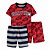 Trio de pijama Carters bombeiro, vermelho e cinza - Imagem 1
