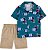 Conjunto Carters tucano, bermuda brim e blusa de algodão - Imagem 1