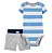 Conjunto Carters de algodão listrado - Imagem 1