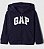 Moletom GAP,  preto com logo branca - Imagem 1