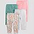 Kit 4 calças Just One You Carter's verde e rosa floral - Imagem 1