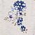 Kit body alcinha Carters Floral azul e salmão Nova Coleção - Imagem 3