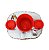 Almofada Porta Pipoca Hello Kitty Rainbow Happy com copos e tampas - Imagem 2