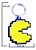 Chaveiro  Pac Man Emborrachado - Imagem 2