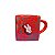 Caneca Quadrada em Cerâmica Mickey Vermelha - Imagem 2