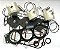 PISTAO YAMAHA 85 -90 3 CIL KIT MOTOR SUPERIOR STD - Imagem 1