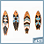 Conjunto Peixes Tribais - Imagem 1