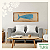 Quadro Alto Relevo com Moldura - Baleia Azul (100x35cm) - Imagem 1