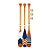 Kit 3 Remos Decorativos Canadenses Artesanais em Madeira (Pinturas C2, C6 e C8) - Imagem 4