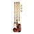Kit 3 Remos Decorativos Tribais Artesanais em Madeira (Pinturas 03, 04 e 05) - Imagem 3