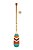 Remo Decorativo Artesanal Tribal em Madeira Natural (Pintura 13) - Imagem 3