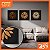 Kit 3 Quadros Mandala em Alto Relevo - C/Moldura - Imagem 1