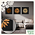 Kit 3 Quadros Mandala em Alto Relevo - C/Moldura - Imagem 1