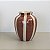 Vaso em Cerâmica Mod: Moka de 15x12 - Cor: Listras em Terracota - Imagem 2