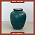 Vaso em Cerâmica Mod: Moka de 15x12cm - Cor: Verde Eucalipto - Imagem 1