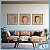 Kit Quadros Lenda Indígena - Cocar Mosaico de Madeira (60x60cm) - Imagem 1