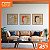 Kit Quadros Lenda Indígena - Cocar Mosaico de Madeira (60x60cm) - Imagem 1