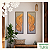 Kit de 2 Quadro Artesanal - Pétalas de Flores - (100x35) - Fundo em tecido - Imagem 1