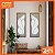 Kit de 2 Quadro Artesanal - Pétalas de Flores - (100x35) - Fundo em tecido - Imagem 1