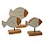 Kit com 3 Estatuetas Em Madeira - Robalo - Imagem 3