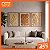 Kit de 3 Quadros Artesanais em Madeira - Fluir (80x60cm) - Imagem 1