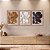 Kit de 3 Quadros Artesanal em Madeira - Folha Nativa (80x60cm) - Imagem 2