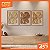 Kit de 3 Quadros Artesanal em Madeira - Folha Nativa (80x60cm) - Imagem 1