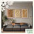 Kit 3 Quadros de Madeira em Alto Relevo - Duas Margaridas - (80x60cm) - Imagem 1