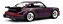 Miniatura Porsche 911 (964) Turbo 1993 Violeta 1:18 Solido - Imagem 2