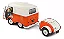 Volkswagen Kool Kombi T1 1950 Laranja 1:18 Solido - Imagem 7