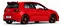 Volkswagen Golf 7.5 R 2018 Vermelho 1:18 OttOmobile - Imagem 2