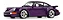Porsche 911 (964) Turbo 1993 Violeta 1:18 Solido - Imagem 1