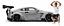 Nissan GTR (R35) Liberty Walk e Boneco Kato San 1:18 Solido Cinza - Imagem 5