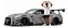 Nissan GTR (R35) Liberty Walk e Boneco Kato San 1:18 Solido Cinza - Imagem 1